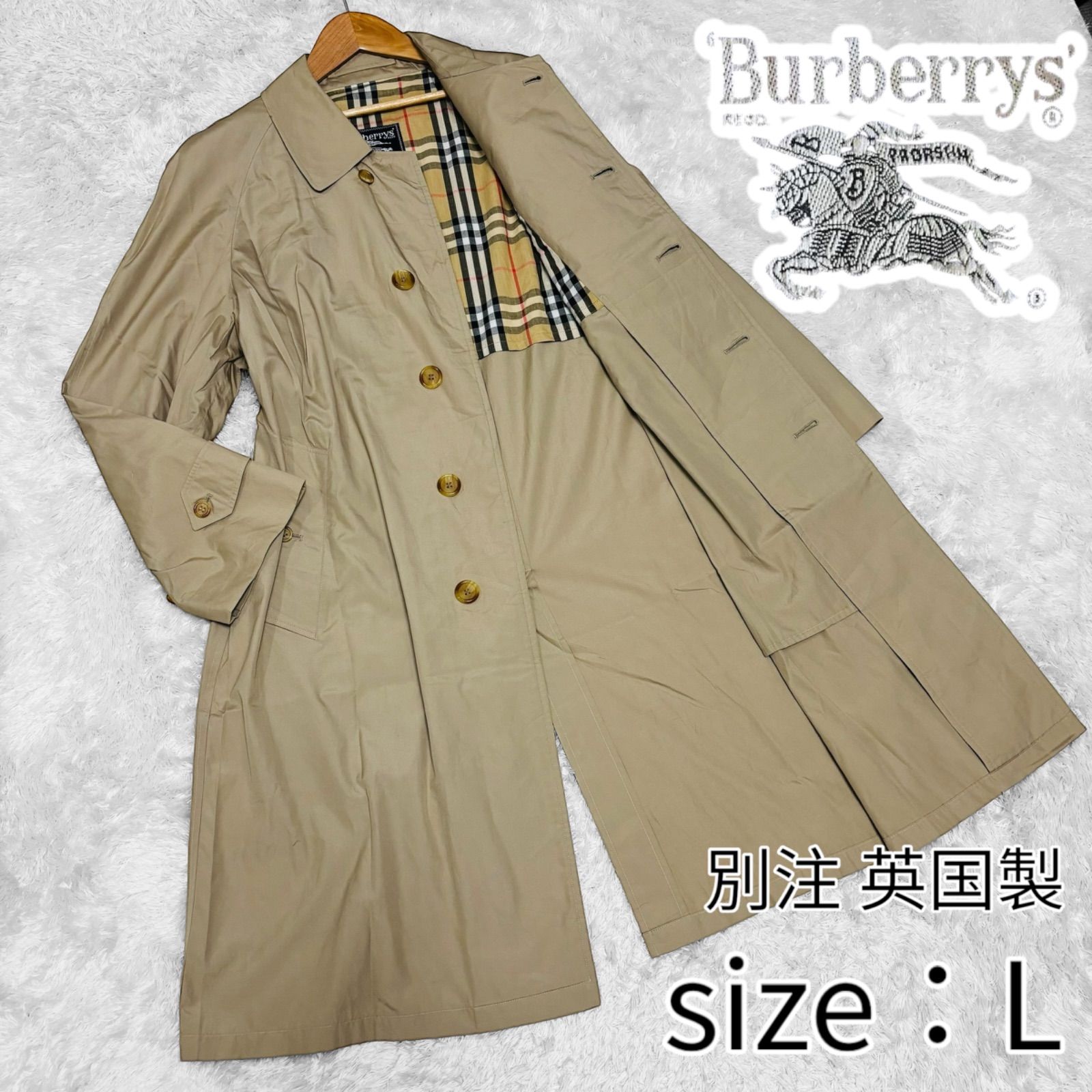 Burberrys VINTAGE 80s ENGLAND製 ステンカラーコート 【公式通販】