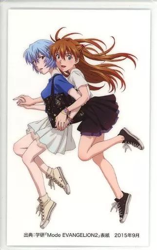 中古】キャラカード 綾波レイ＆惣流・アスカ・ラングレー 「EVANGELION