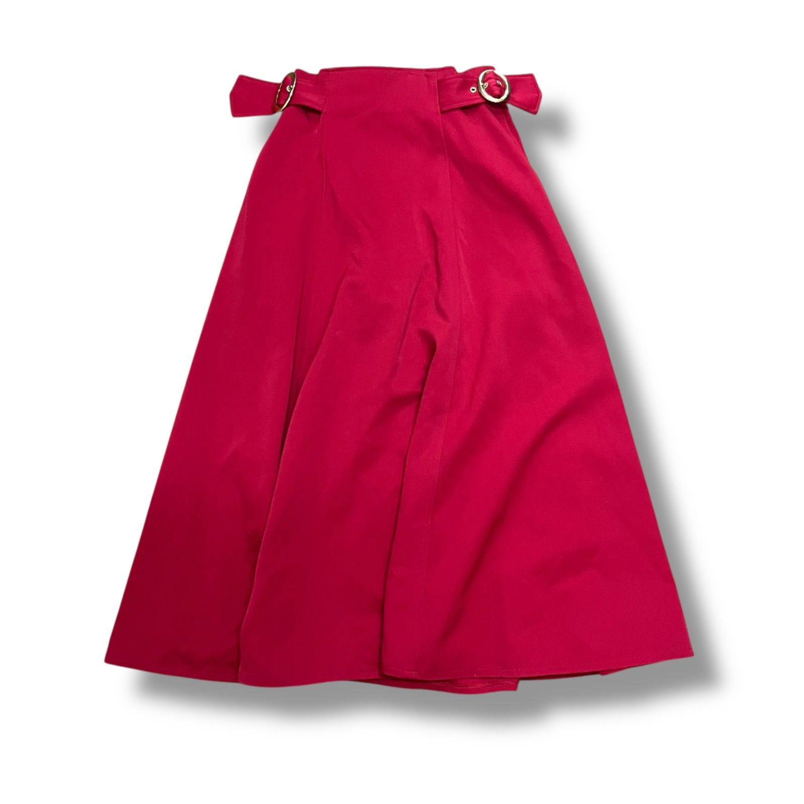 Christian Dior フレアスカート Miss Dior ベルト付 Christian Dior old dior ベルト付き 赤 フレアスカート L - メルカリ