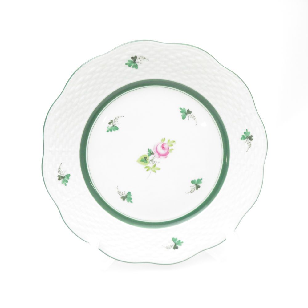 美品 Herend ヘレンド ウィーンの薔薇 VRH 517 中皿 2枚 ペア 19cm  