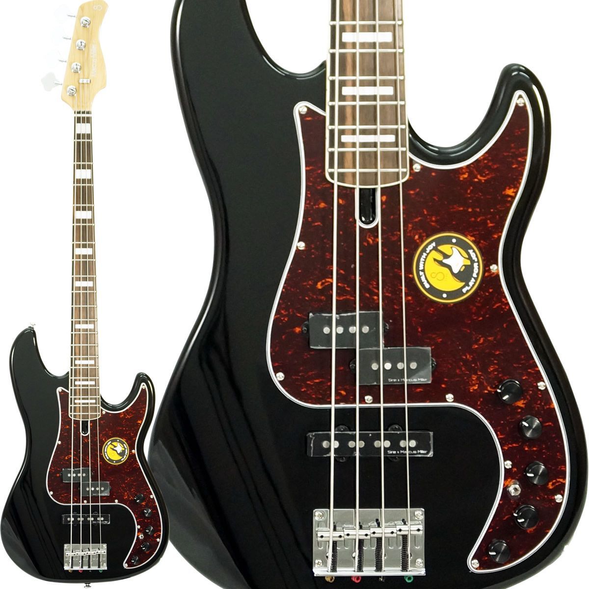 Sire Marcus Miller P7 ALDER 4-String Black アルダー ボディ＆エボニー指板採用アクティヴ回路PJスタイル