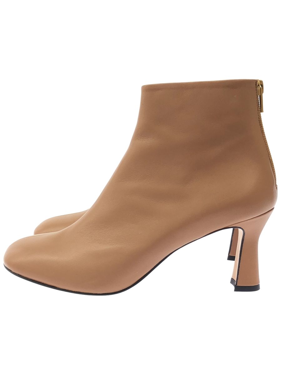 JANE SMITH ジェーンスミス 22WSHO- 525L ROUND TOE SHORT BOOTS レディース ブラウン 38 1 2