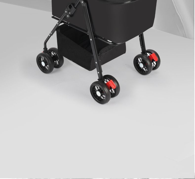 Angelpet ペットカート 分離型 犬用 バギー いぬ用 4輪 前輪360°回転 後輪ブレーキ付き 組み立て簡単 コンパクト 折りたたみ式 耐荷重25