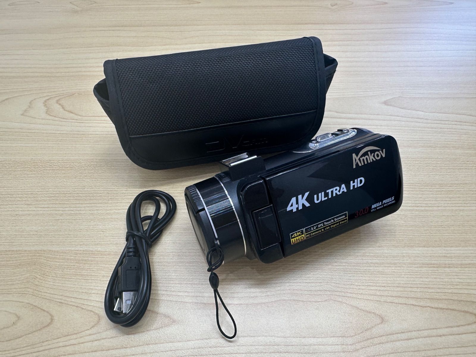 美品】AMKOV ビデオカメラ 4K ULTRA HD - メルカリ