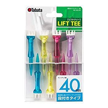 【中古】(未使用･未開封品)　Tabata(タバタ) ゴルフ ティー 段 プラスチックティー 段付リフトティー 40mm 8本入 GV1412 40 kmdlckf