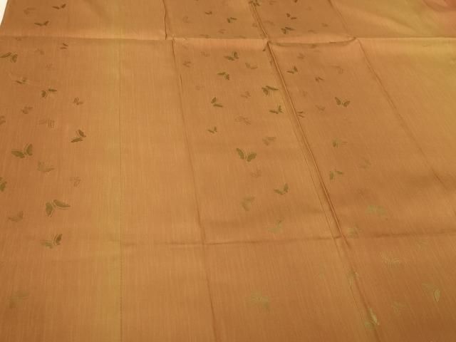 平和屋着物▽道行コート 単衣 雨コート 舞蝶文 金糸 ロング丈