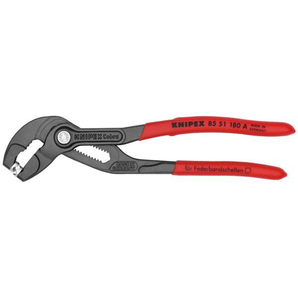 KNIPEX クニペックス スプリングホースクリッププライヤー 滑り防止プラスチックコーティング 全長180mm 8551-180A USTAUSTRALIA_COM_AU