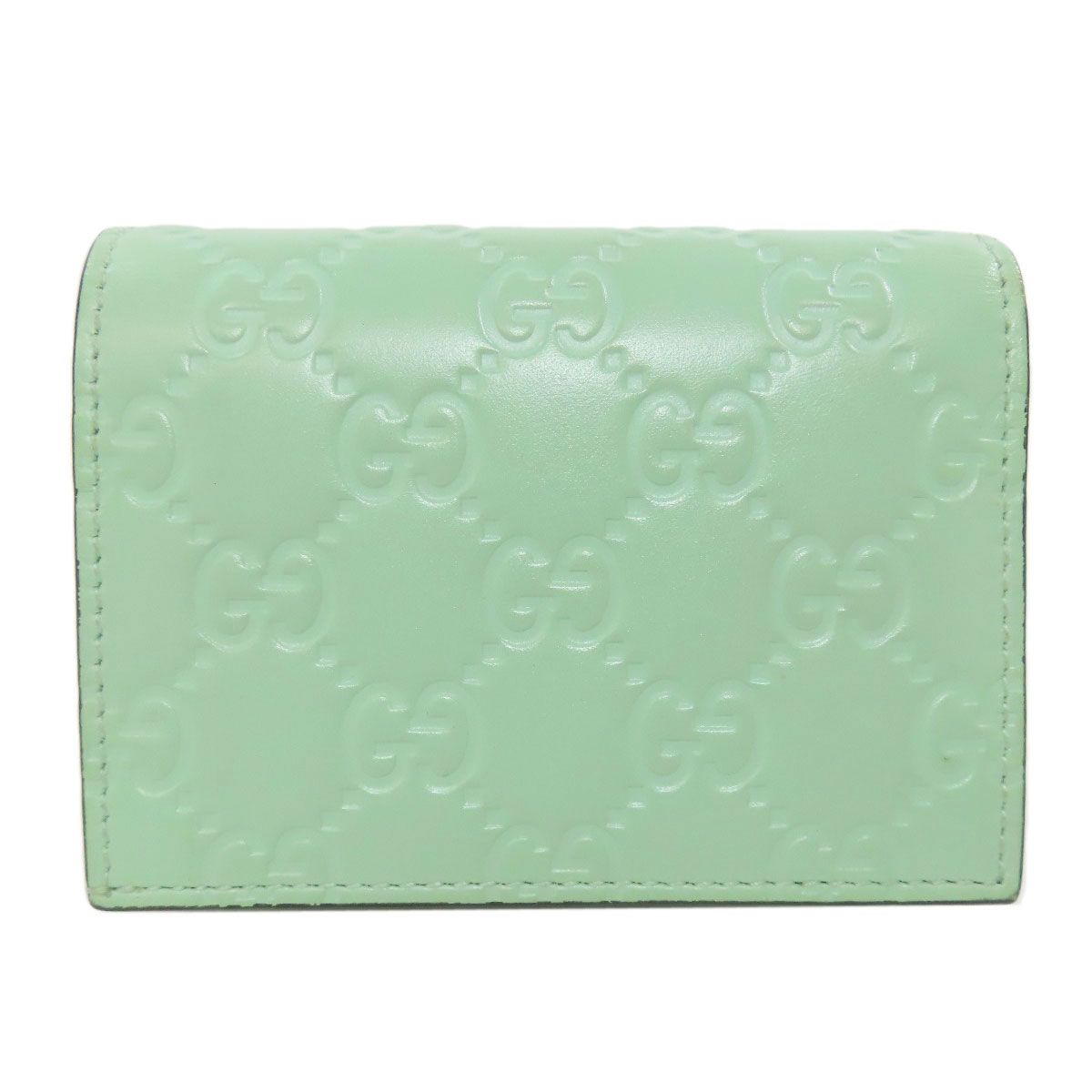 未使用展示品○GUCCI グッチ リネアキャット GGシマレザー 本革