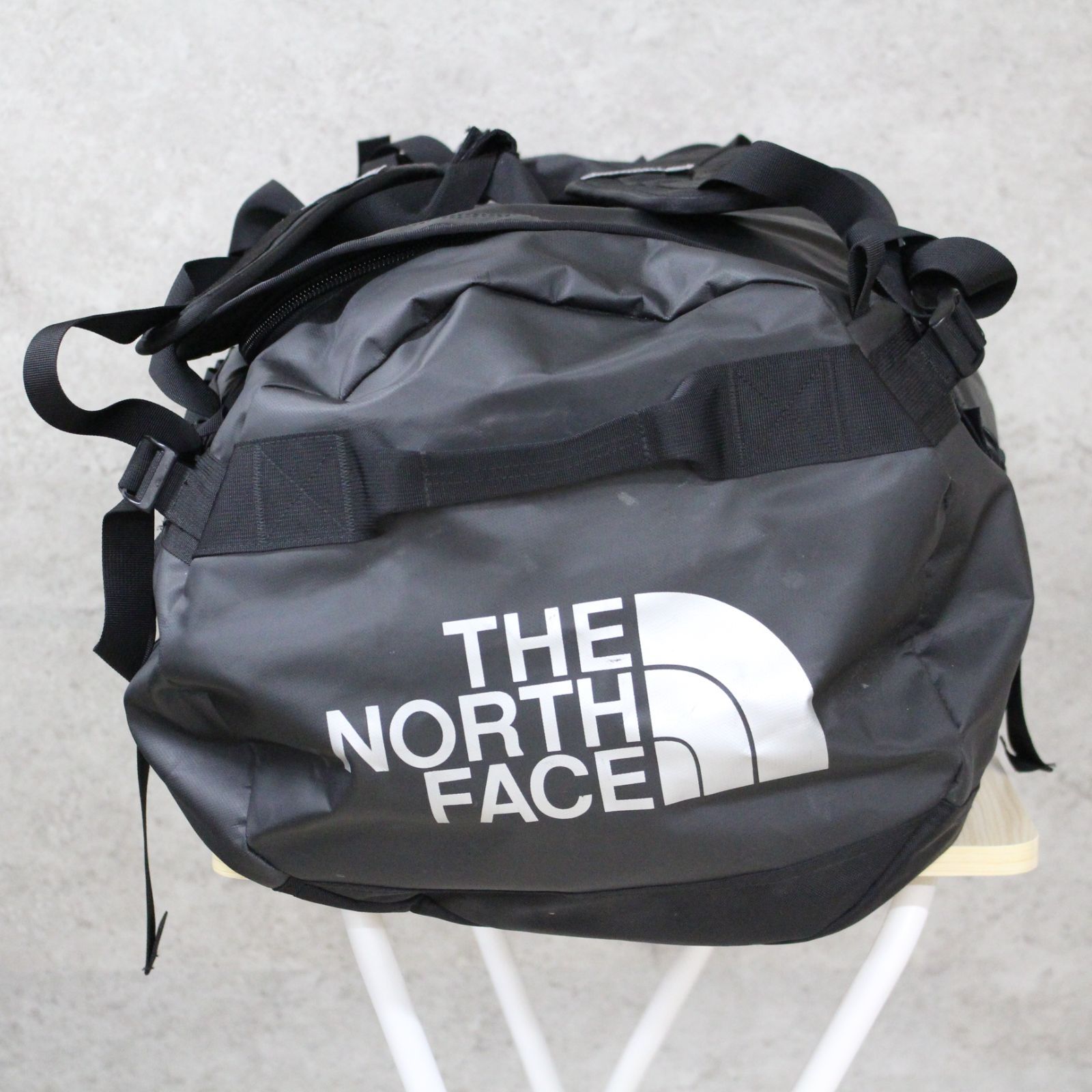 S075)THE NORTH FACE BCダッフル M ボストンバッグ ブラック グレー