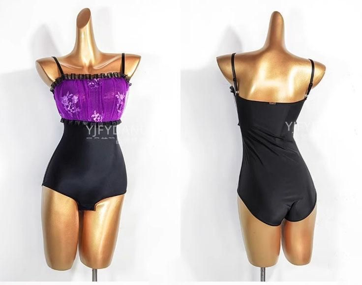 TID 社交ダンストップス レオダートタイプ ツバキのボタン 黒 オーダー