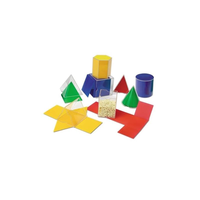 ラーニング リソーシーズ F ing Geometric Shapes TM 透明立体図形＆折りたたみ展開図 LER 1