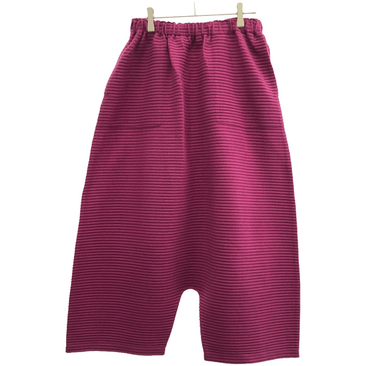 me ISSEY MIYAKE 変形サルエルパンツ ラメ ウエストベルト 洗える