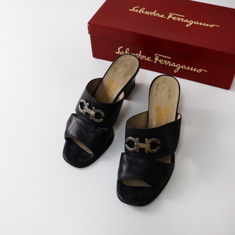 美品 サルバトーレ フェラガモ ミュール 24cm D ブラック 即日発送 楽天市場】Salvatore Ferragamo サルヴァトーレフェラガモ Mule