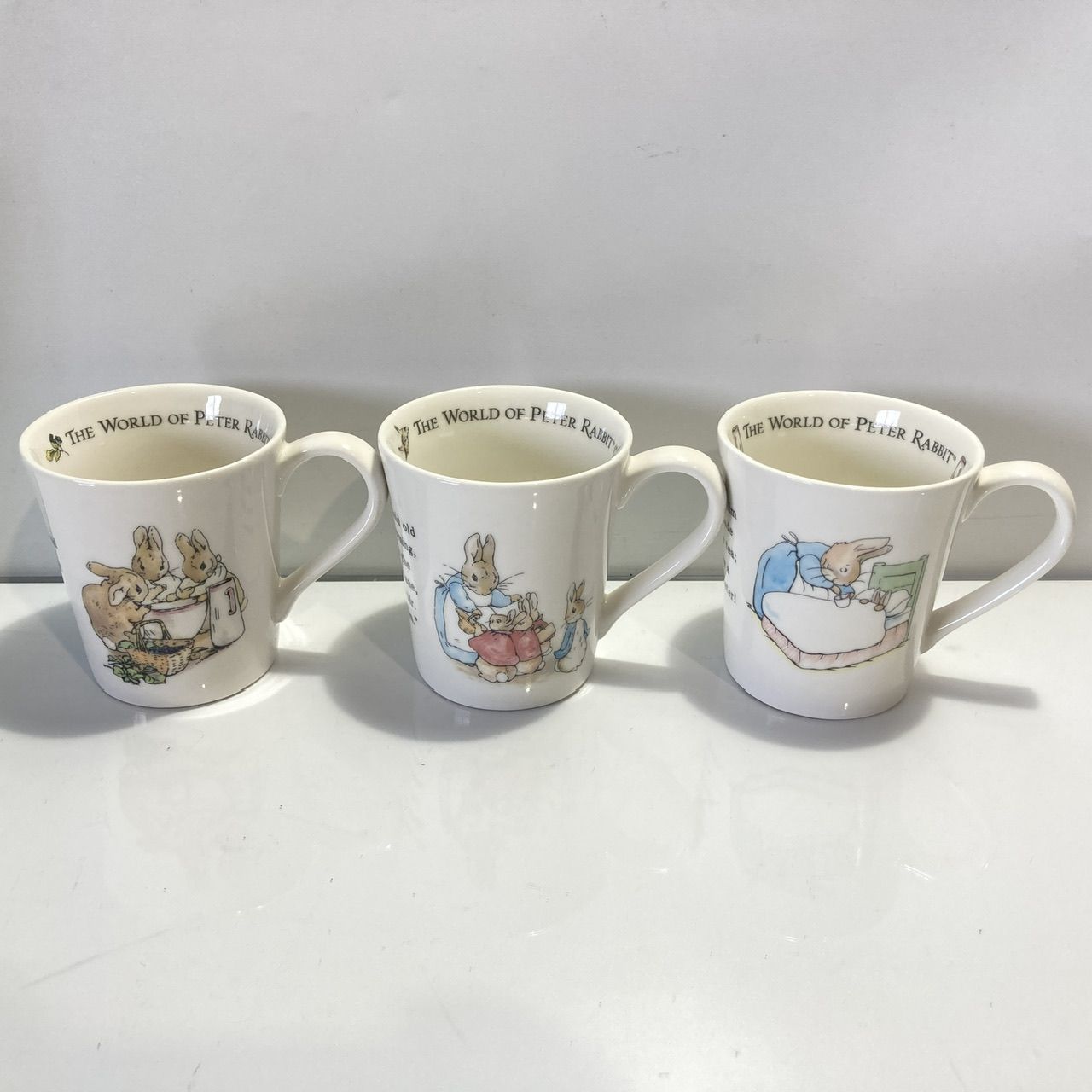 ピーターラビット マグカップ3個セット THE WORLD OF PETER