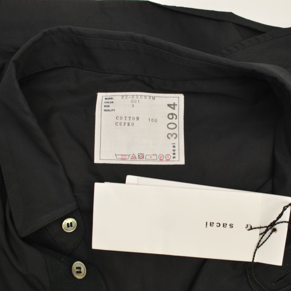 sacai】23-03094M Thomas Mason Cotton Poplin L/S Shirt長袖シャツ