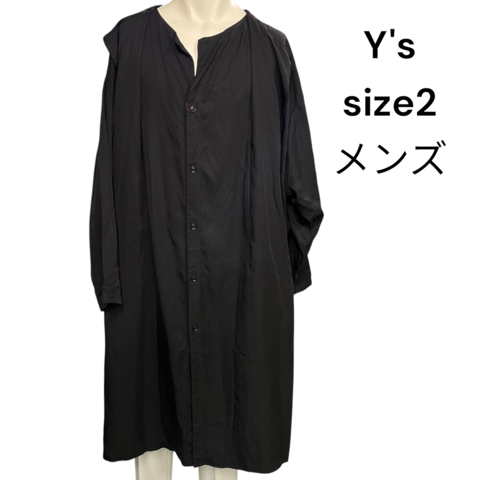 Y's スプリングコート y's、ブラック ダブルブレスト
