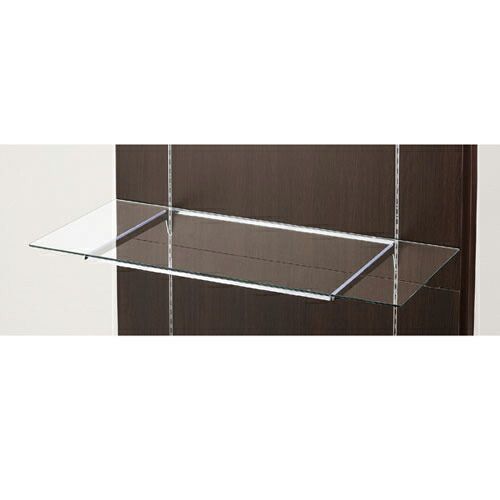 10R ガラス棚セットW90cm オーバーハングタイプ ガラス5mm厚 D30cm  61-36-13-4 