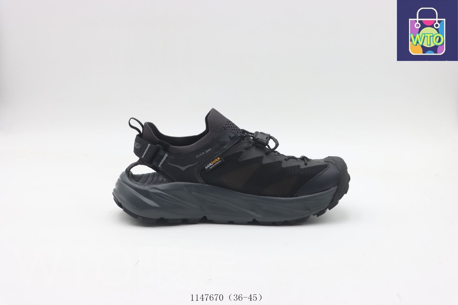 今日 ホカ ワンワン HOKA ONE ONE サンダル 黒 1147670-WTO輸入2