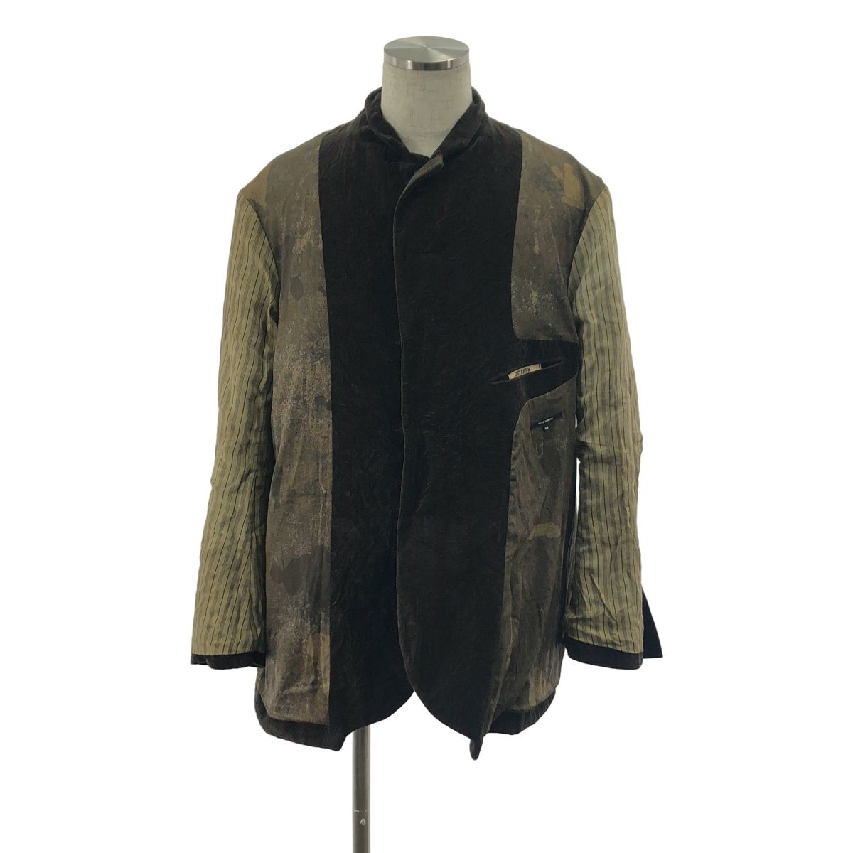 ZIGGY CHEN VELVETEEN PLEATS BLAZER