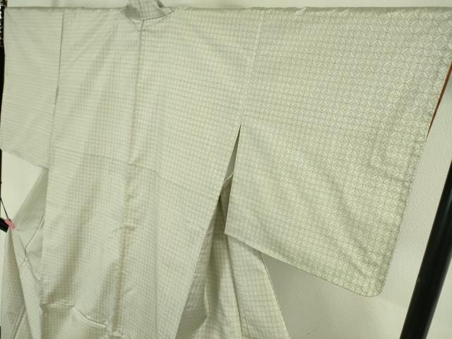 平和屋本店□極上 本場大島紬 白大島 7マルキ 七宝文 逸品 未使用