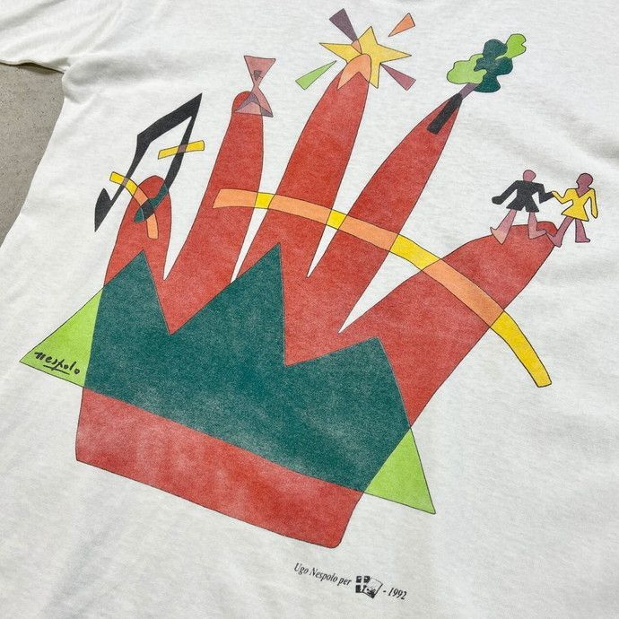 90年代 UGO NESPOLO アートプリントTシャツ メンズL相当 楽天市場】90年代 UGO NESPOLO アートプリントTシャツ メンズL