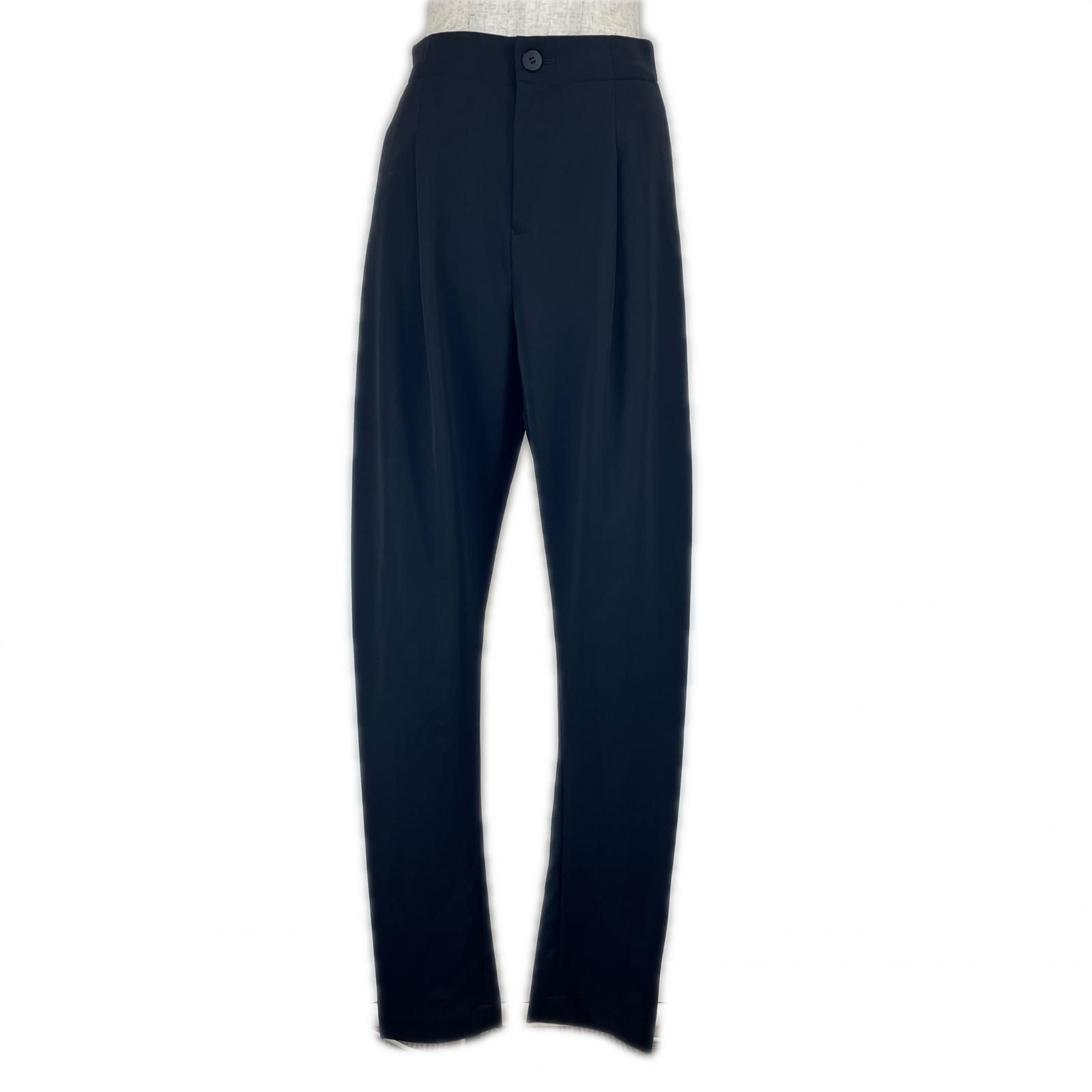 ▲ISSEY MIYAKE イッセイミヤケ IM38FF065 ウール スラックス パンツ ブラック 2 日本製 正規品 レディース