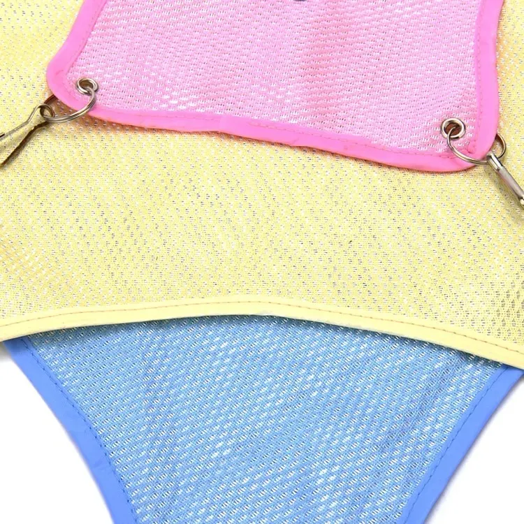 ＊新品＊ハムスター用 ハンモック 　Mサイズ　イエロー　 ピンク　ブルー　 吊りベッド　 ハムスター　 子猫　 メッシュ　 夏用 　通気性◎ G173