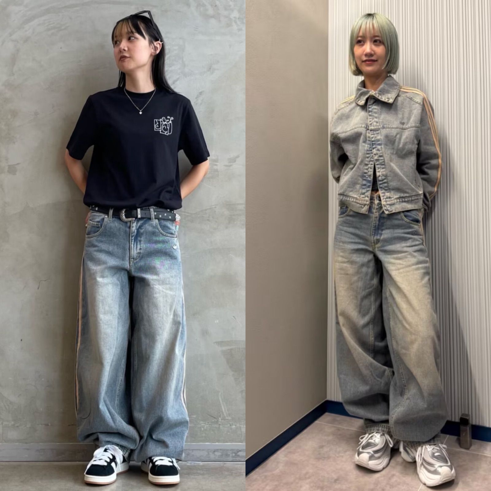 新品30⭐️adidas プレミアム エッセンシャルズ デニムパンツ