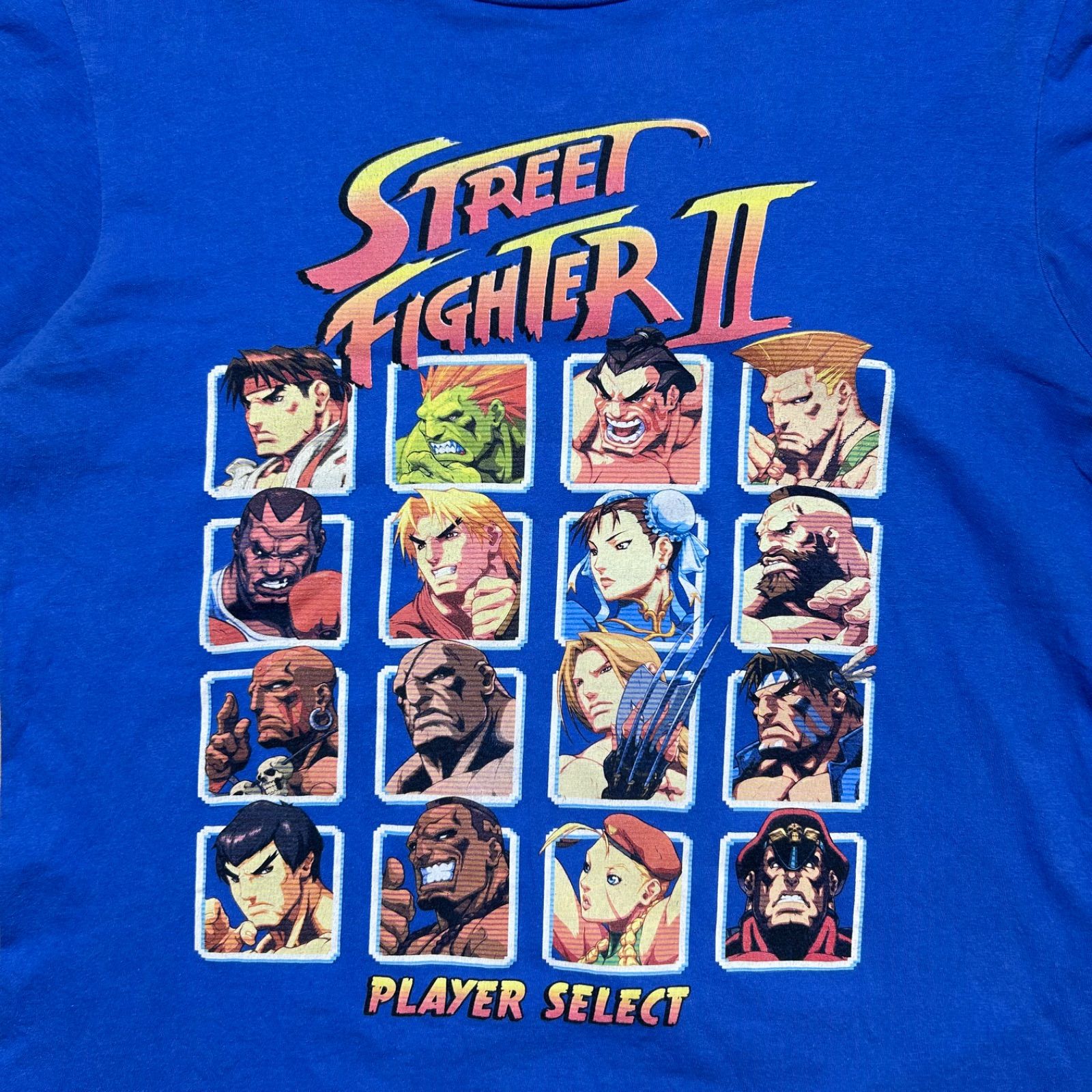 STREET FIGHTER Ⅱ ストリートファイター2 全キャラ集合Tシャツ Amazon | ストリートファイターII ラインアート (A) Tシャツ | T