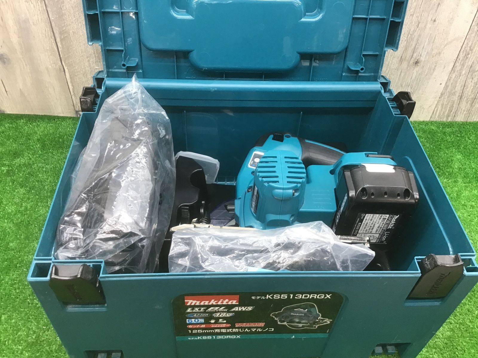 バッテリー2本付 動作 マキタmakita♪18vコードレス防じん丸のこ KS513DRGX♪アクトツール富山店♪D