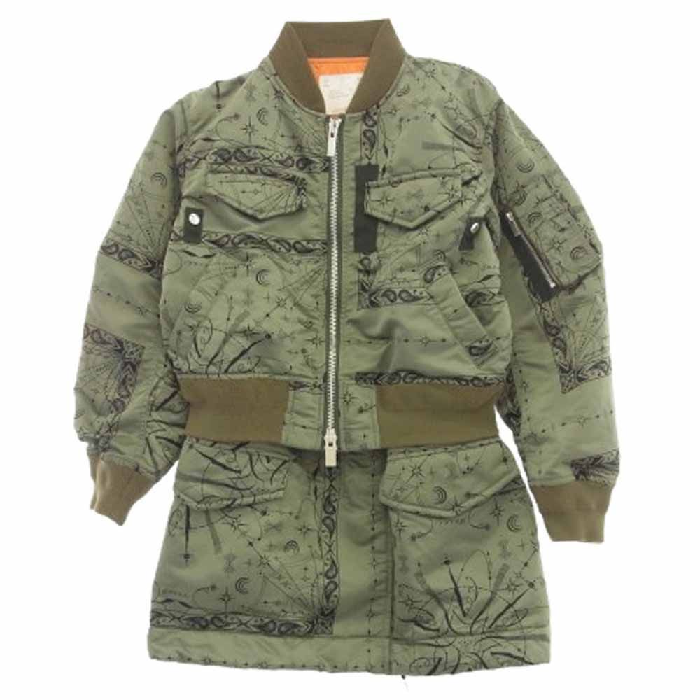 Sacai Bandana バンダナ ブルゾン ジャケット 3 Sacai サカイ 20-05158 Dr. Woo Bandana Print Blouson ドクター