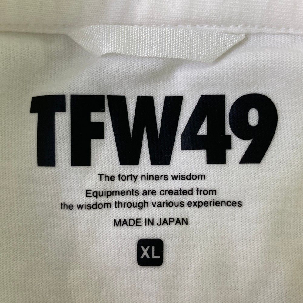 サイズ：XL TFW49 ティーエフダブリューフォーティーナイン T102310019 モックネック長袖Tシャツ  ホワイト系 [240101453568] ゴルフウェア メンズ ストスト サイズ：XL TFW49 ティーエフダブリューフォーティーナイン