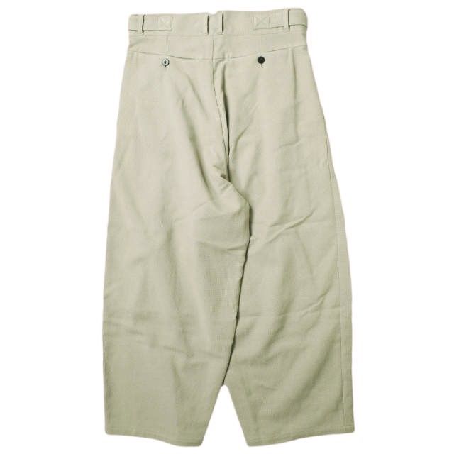 新品 YANTOR ヤントル 21AW 日本製 6ply Khadi 2tuck Wide Pants