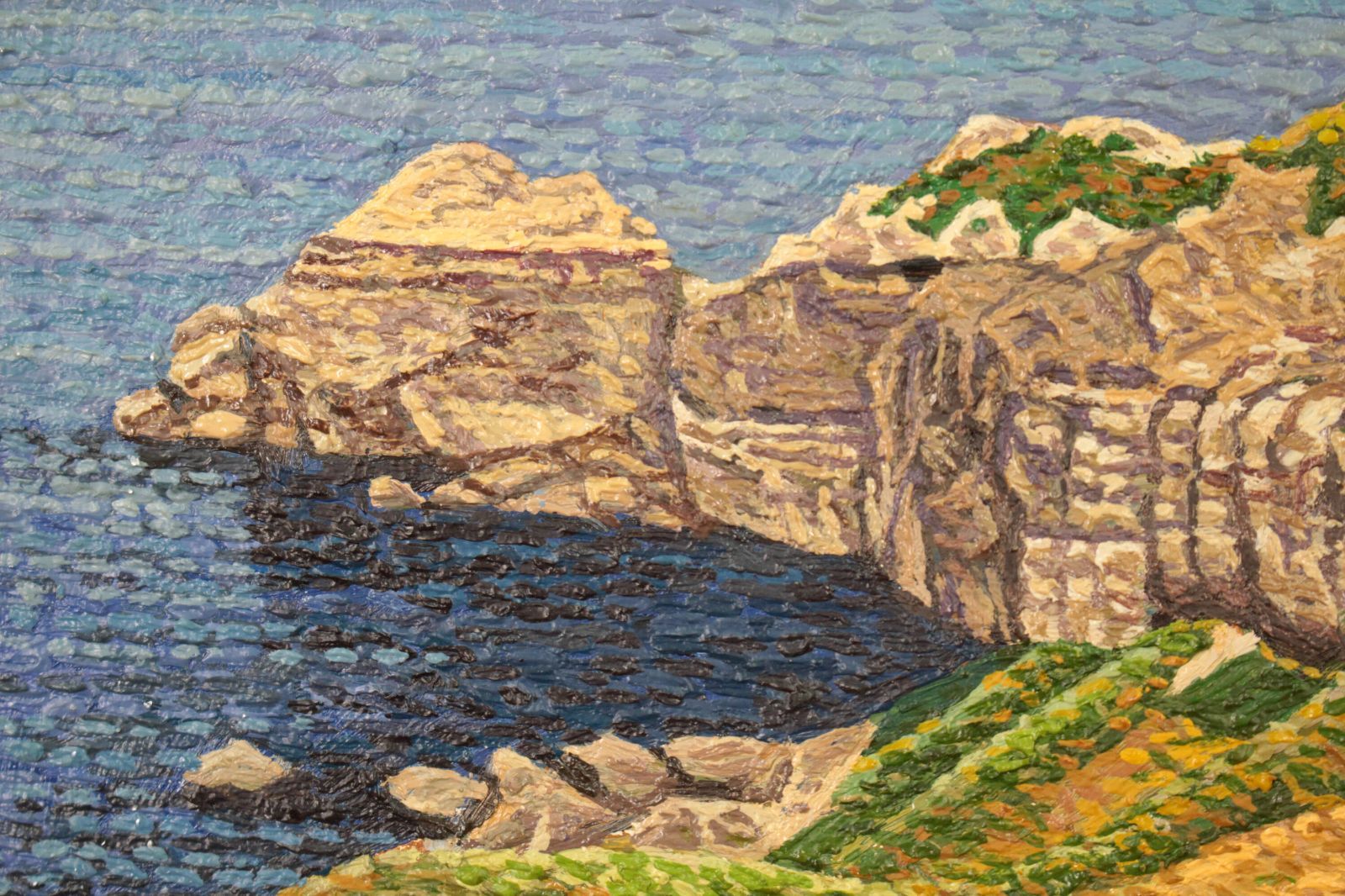 渡辺正敏『岬』油彩画【真作保証】 絵画 渡辺正敏『岬』油彩画【真作保証】 絵画 - メルカリ