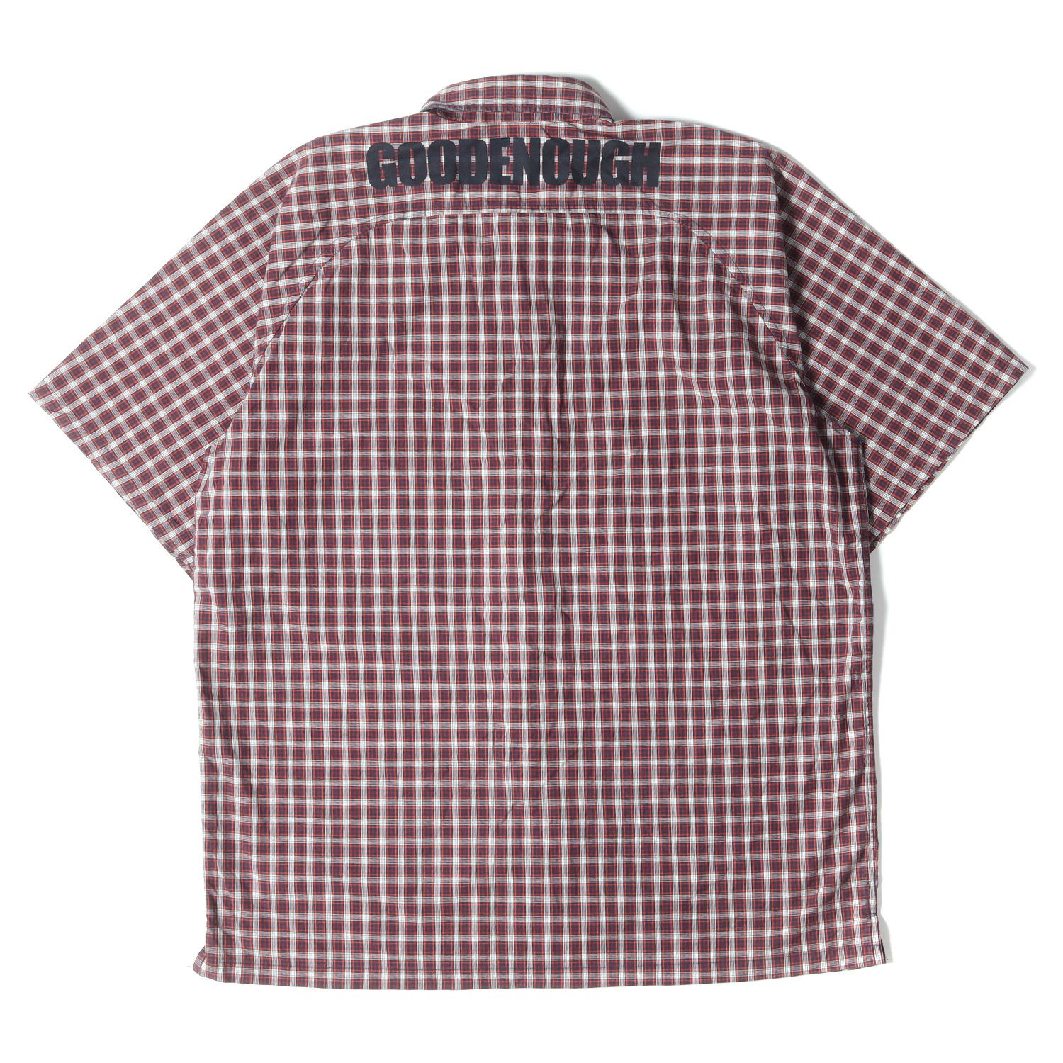 GOOD ENOUGH グッドイナフ シャツ サイズ:L 背ロゴ タータンチェック