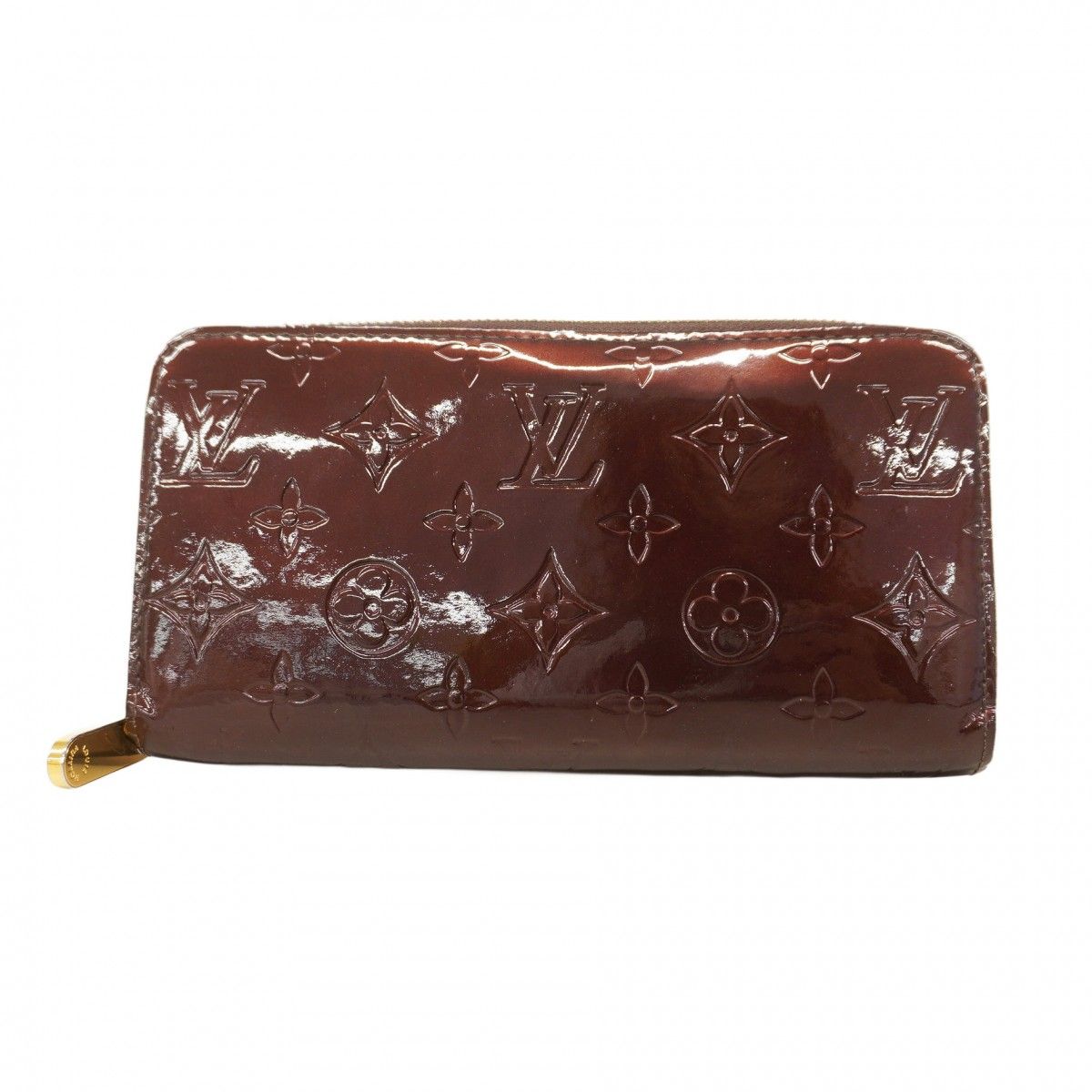 5mc2818 ルイヴィトン 長財布 ヴェルニ ジッピーウォレット M93522 アマラント レディース
