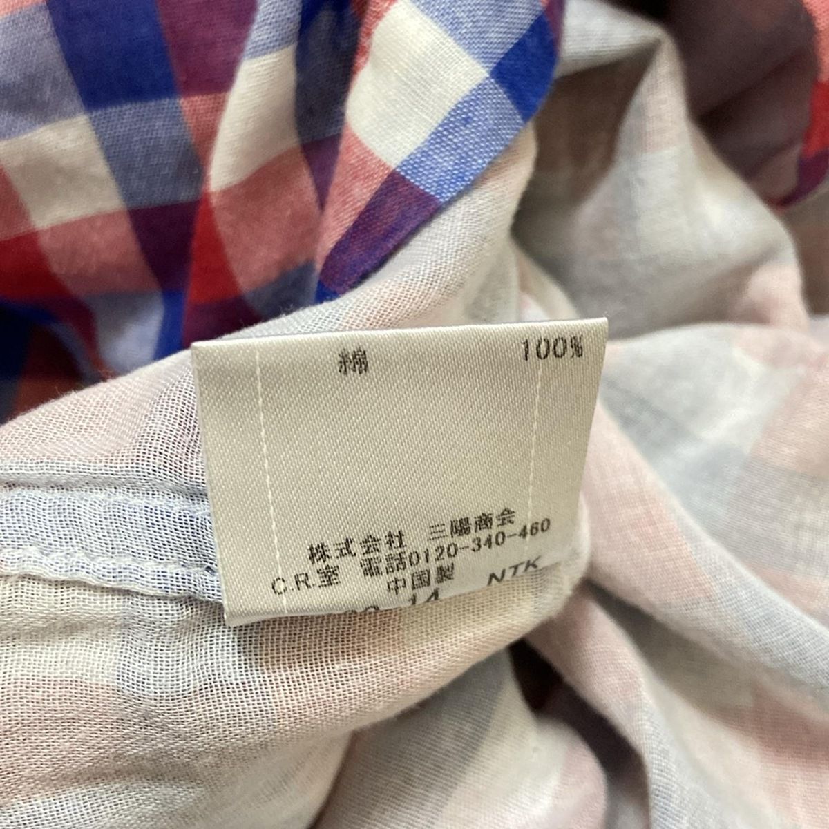 ★極見品★Burberryメンズシャツ　サイズ3 BURBERRY サイズ3 バーバリー BLACK LABEL 長袖 メンズ 白