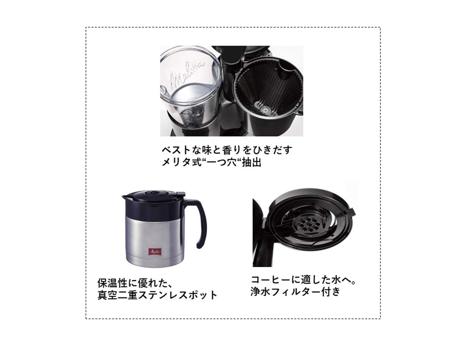 Melitta メリタ ALLFI オルフィ 2-5杯 浄水フィルター付 ブラック SKT521B WWW_KANDAIZUMI_COM