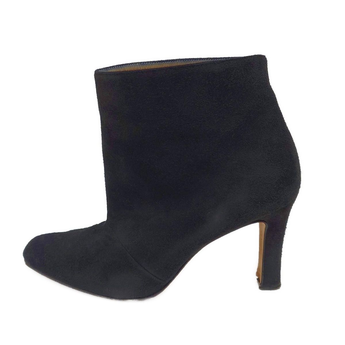 MANOLO BLAHNIK マノロブラニク ショートブーツ 38 レディース - 黒 アウトソール張替済