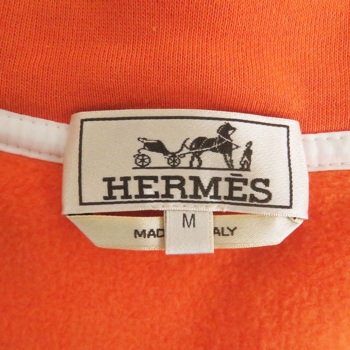 極美品□21SS HERMES/エルメス サイドライン Hロゴ 裏起毛 コットン