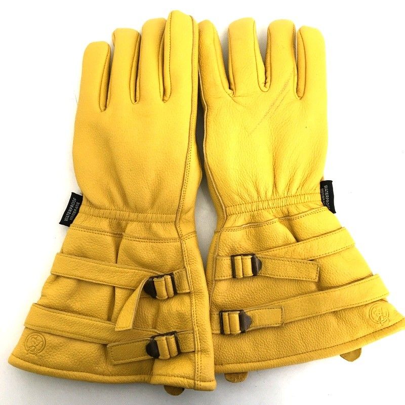 DEGNER デグナー WL235W ウインターグローブ 手袋 XLサイズ イエロー メンズ オートバイ バイク用品 TA3393