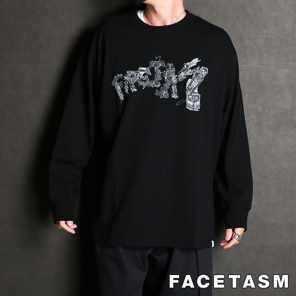 FACETASM/ファセッタズム】EYƎ GRAPHIC LONG SLEEVE BASIC TEE / T