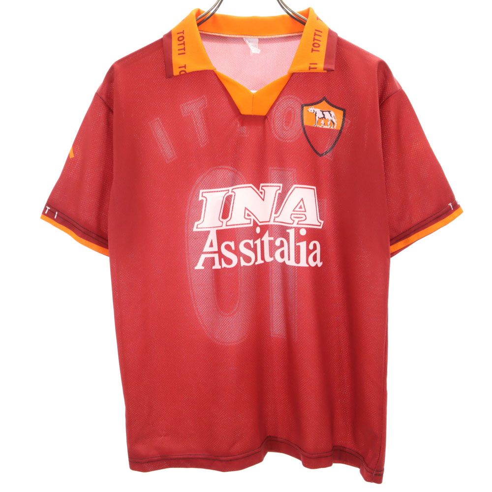 トッティ イタリア製 サッカー 半袖 ウェア S レッド系 メンズ
