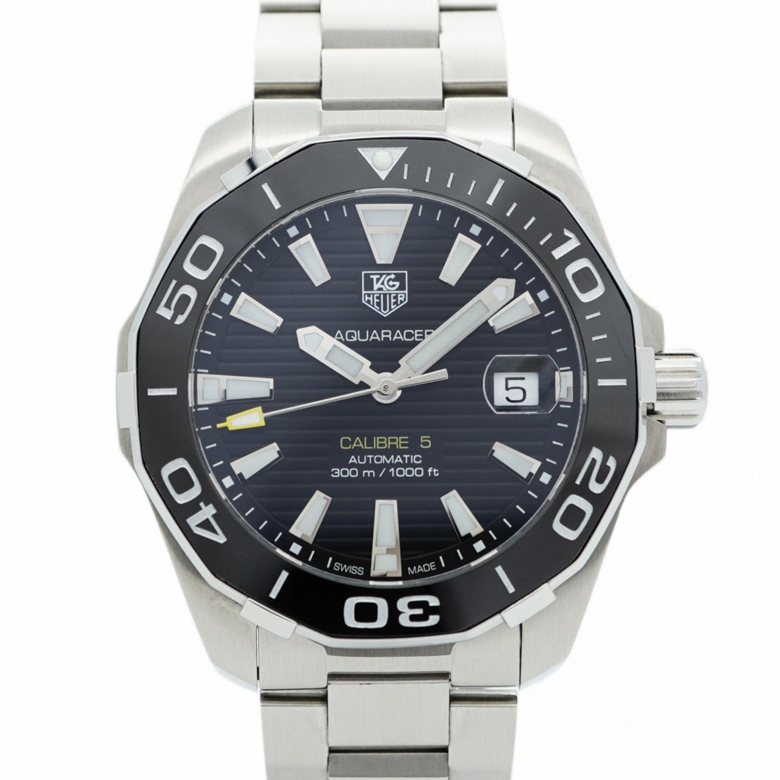 タグホイヤー アクアレーサー WAY211A 黒文字盤腕時計 メンズ