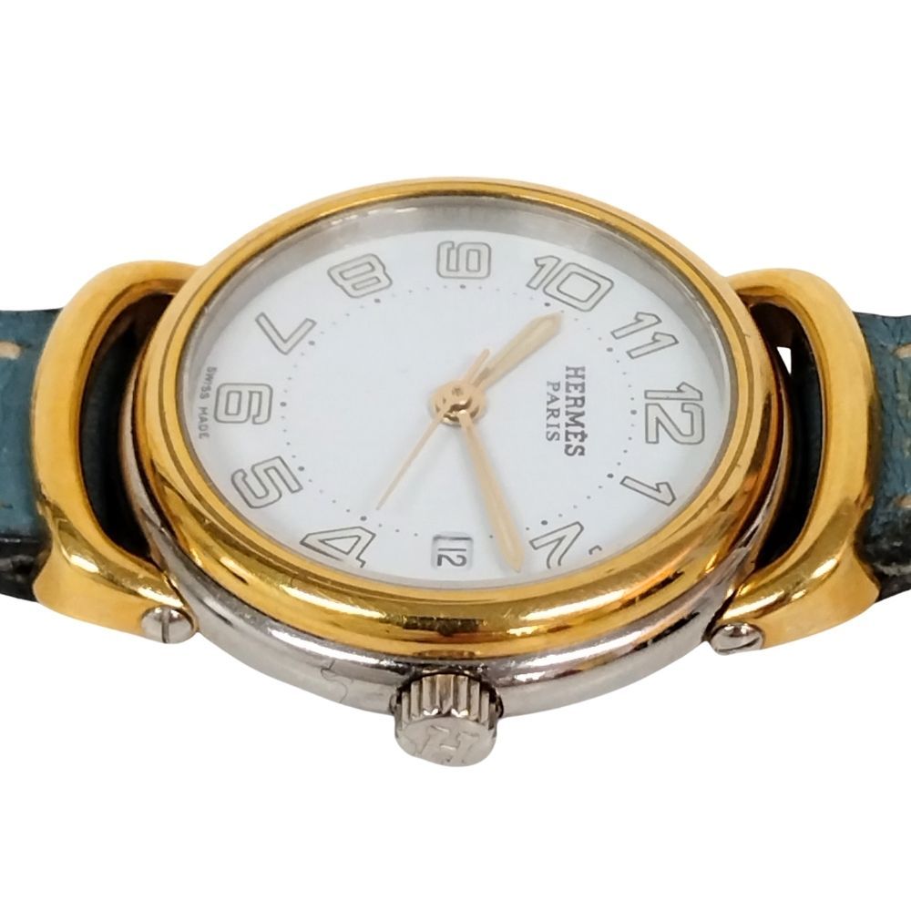 HERMES エルメス PU2.240 プルマン デイト クォーツ レディース 腕時計