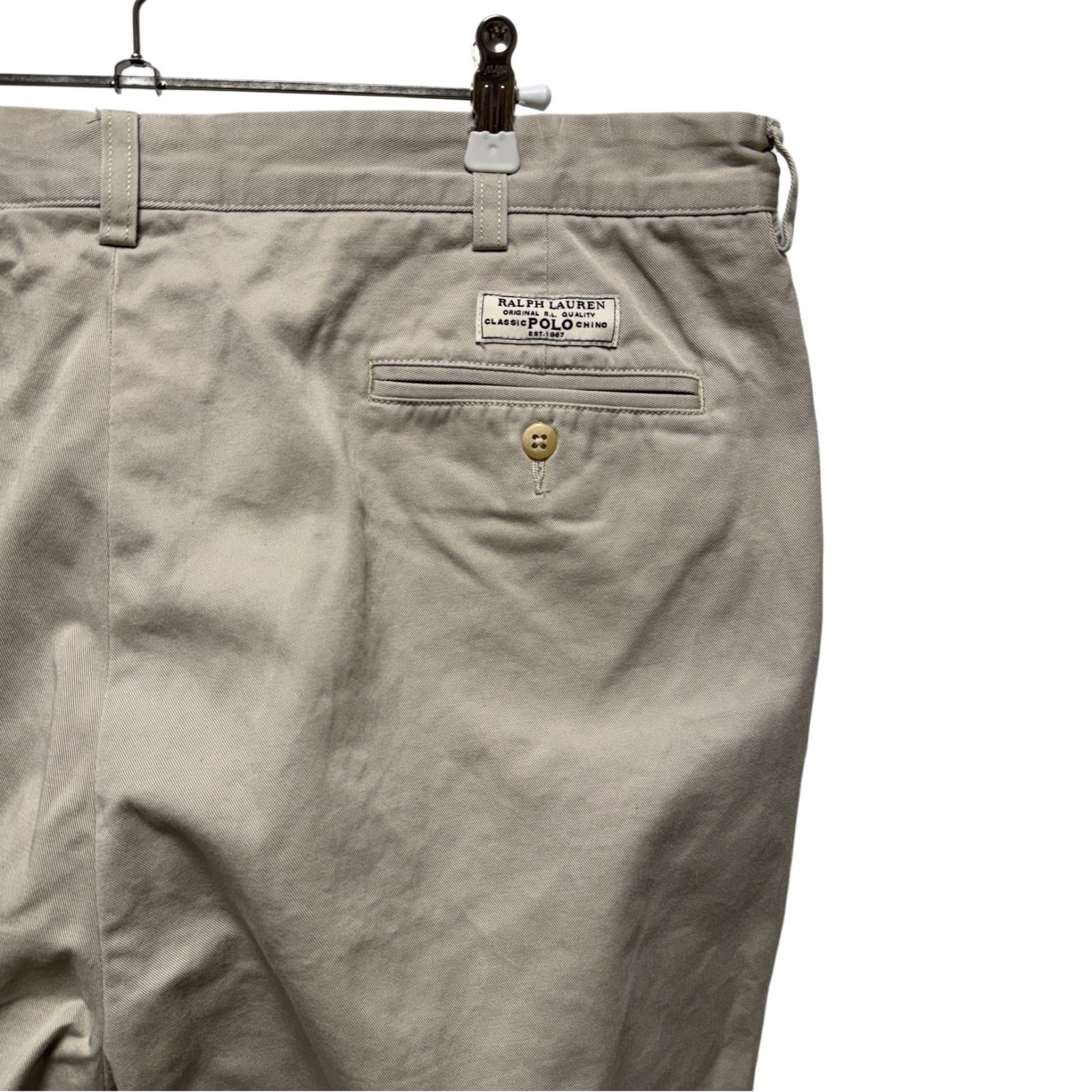 USA製 90s ポロラルフローレン ポロチノ　ANDREW　アイボリー　W38 W38】POLO by Ralph Lauren POLO CHINO 