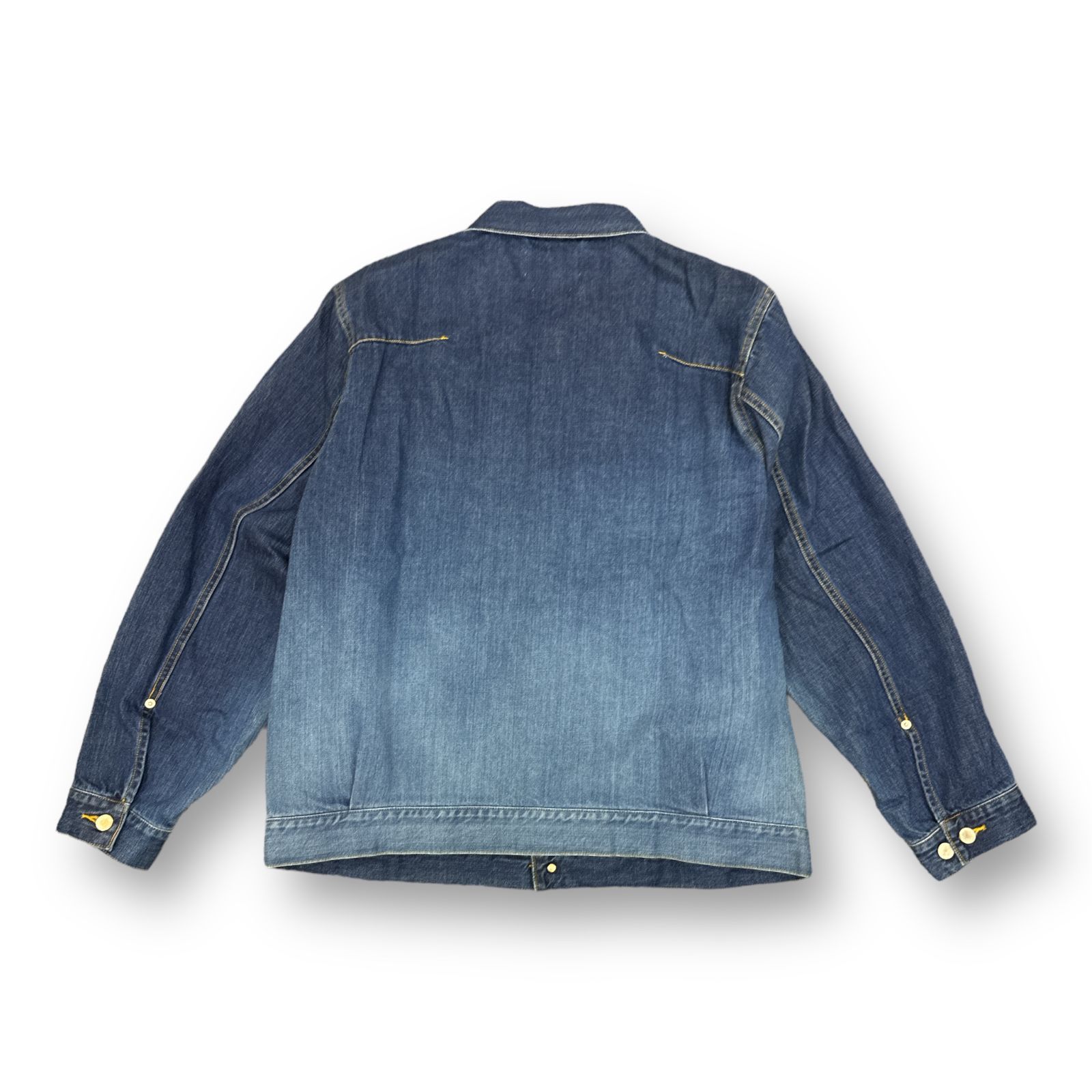 定価57200円 新品 YOKE 23SS Bleach Out Denim Jacket ブリーチ デニムジャケット Gジャン ヨーク  YK23SS0467B-B インディゴ 2 61751A