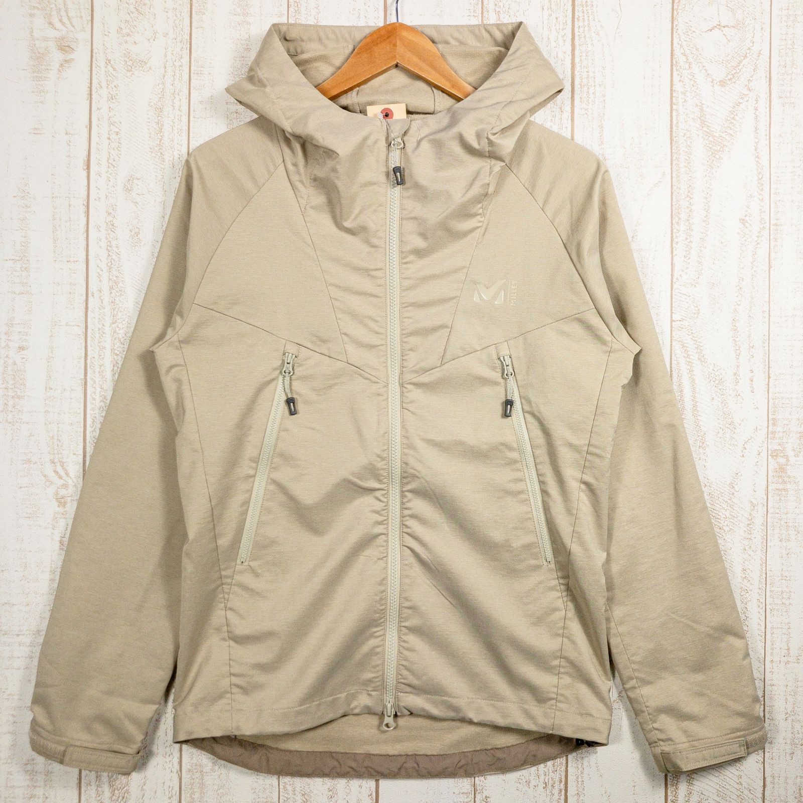 Men s XS ベージュ系 Millet ミレー フォルクラ ストレッチ フーデッド ジャケット Forclaz ST Hooded Jacket ポリエステル ウェア トップス アウター ジャケット ウィンドシェル z00051