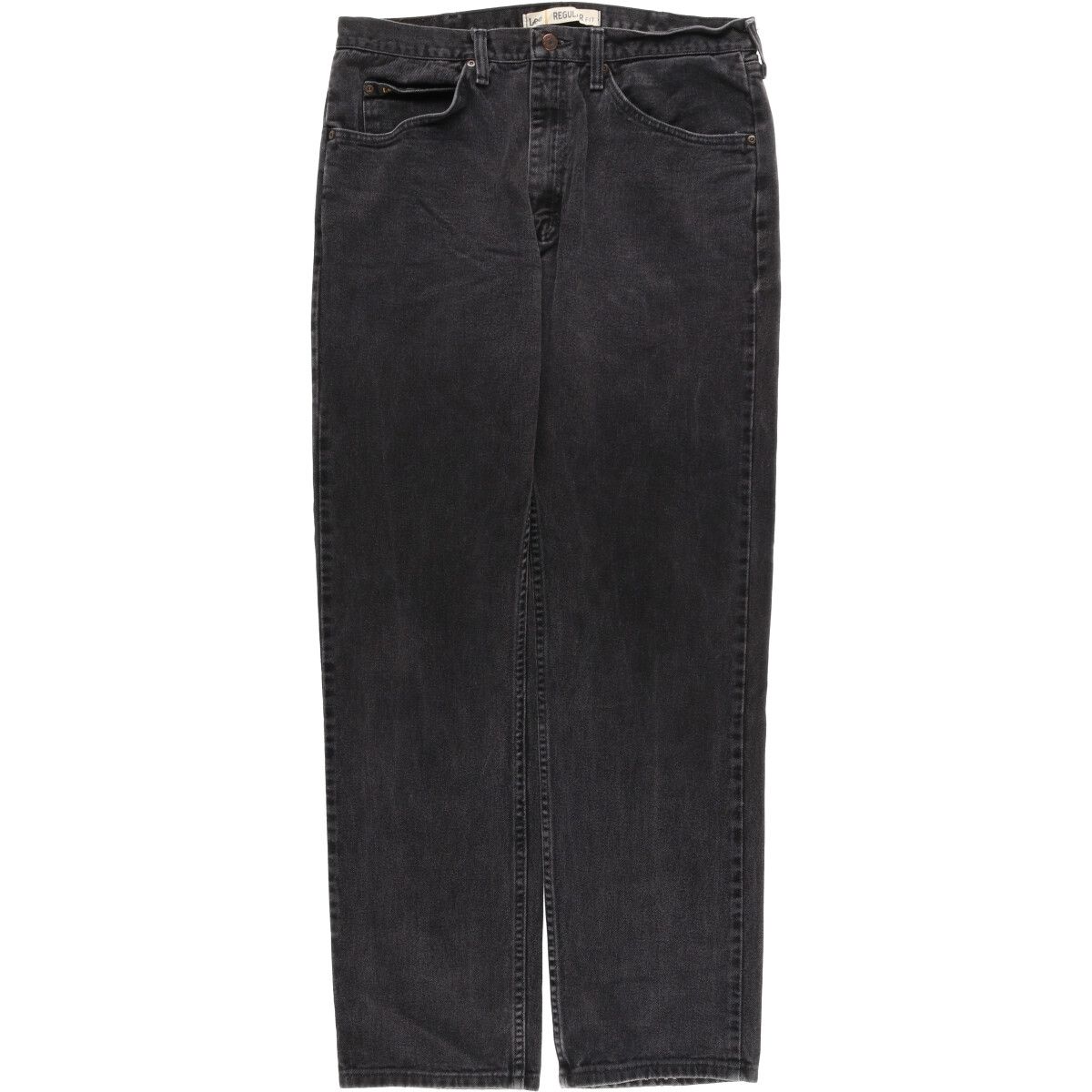 古着 リー Lee REGULAR FIT ブラックデニムパンツ メンズw36/eaa443263