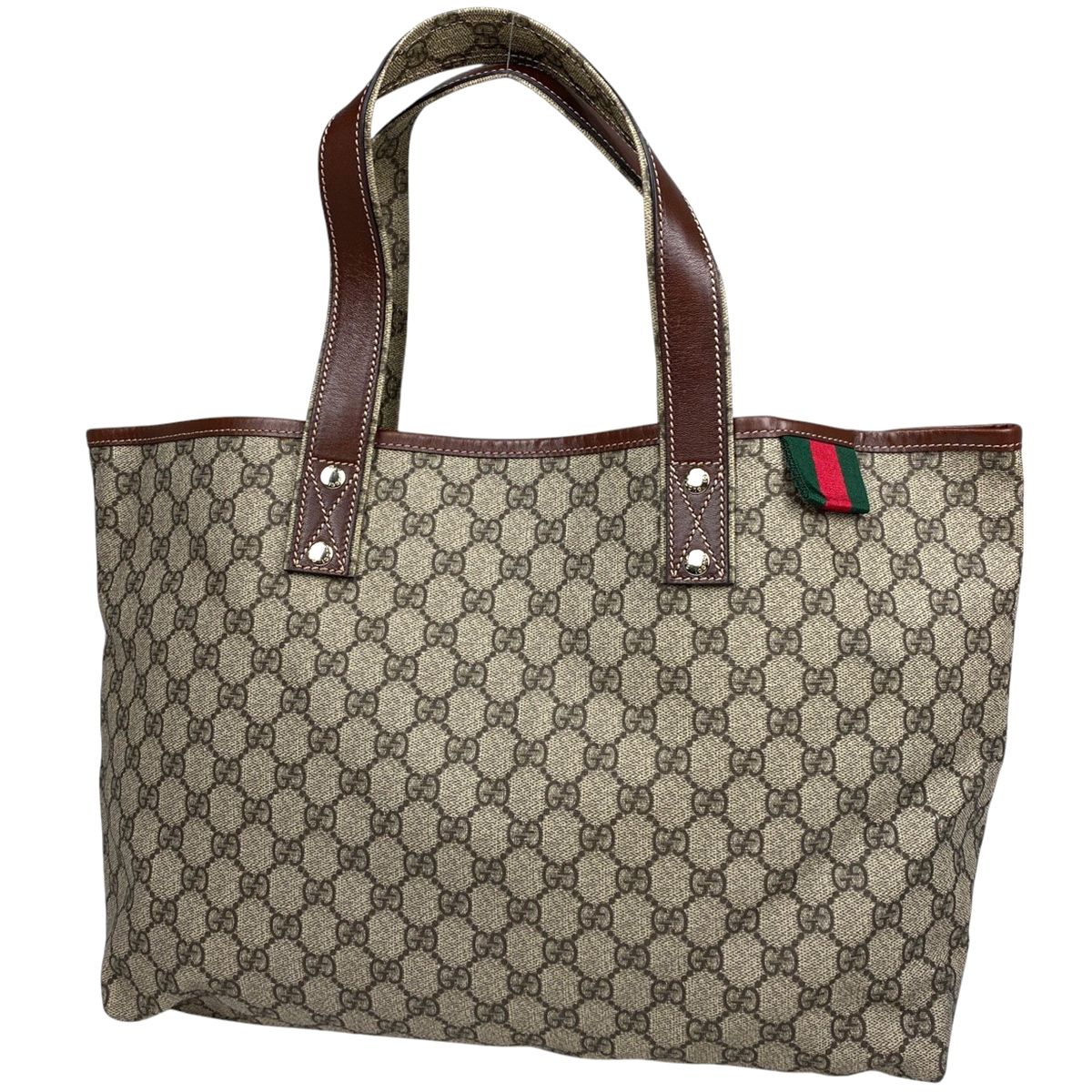 グッチ GUCCI GG柄 トートバッグ シェリーライン ウェブ ショルダー 